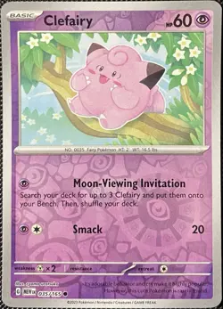 Clefairy 035/165 Sv: Scarlet & Violet 151 Reverse Holo - Pokemon Card - Image 1
