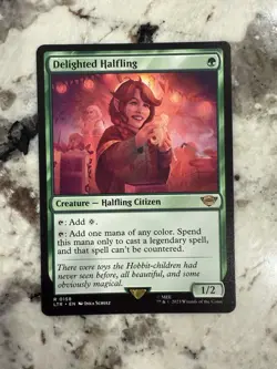 Delighted Halfling #158 Lord of The Rings Magic: The Gathering Card MTG NM - Image 1