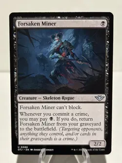 Forsaken Miner 88 U Outlaws of Thunder Junction NM MTG - Image 1