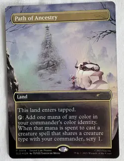 MTG Secret Lair X Avatar | Path of Ancestry FOIL PROMO CARD IN HAND - Image 1
