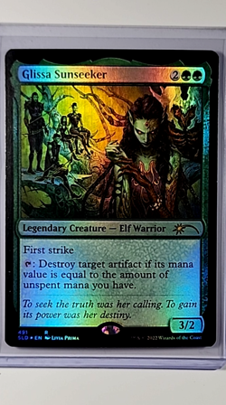 2022 MTG Magic the Gathering Secret Lair Drop Foil #491 Glissa Sunseeker Rare - Image 1
