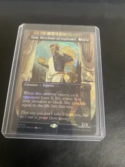 Gray Merchant of Asphodel Halo Foil Secret Lair Encyclopedia Magic Mtg - Image 2