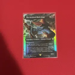 MTG The Destined Black Mage (Borderless) Foil #0447 - Final Fantasy 1 - Image 1