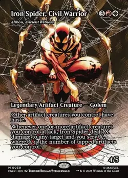 Alibou, Ancient Witness "Iron Spider, Civil Warrior" - Foil Extended MAR NM MTG - Image 1