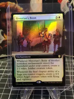 FOIL EXTENDED ART Historian's Boon x1 Dominaria United Commander MTG - Image 1