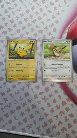 Carte Pikachu Evoli Pokemon Ensemble Promo FR Poke Poste - Image 1