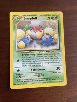 Pokemon TCG - Jumpluff 9/64 Holo Rare - WOTC Neo Revelation - MP - Image 1
