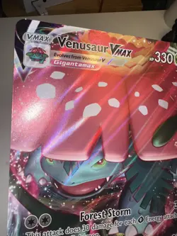 Venusaur VMAX SWSH102 Jumbo Pokemon Promo Sword & Shield Card LP J1 - Image 3