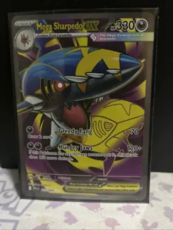 Pokemon TCG Mega Sharpedo Ex Phantasmal Flames 113/094 Full Art Ultra Rare - Image 1