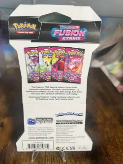 Pokemon TCG Fusion Strike Sealed Sleeved Booster - Image 2