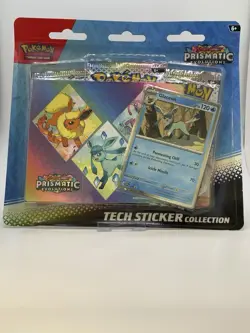 Pokemon Scarlet & Violet Prismatic Evolutions Tech Sticker Collection Glaceon - Image 1