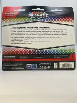 Pokemon Scarlet & Violet Prismatic Evolutions Tech Sticker Collection Glaceon - Image 2
