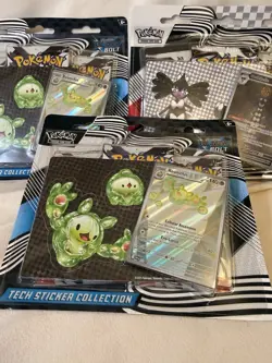 Pokemon TCG: 2 x Black Bolt 1x White Flare Tech Sticker Collection - Brand NEW - Image 3