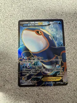 2012 Pokemon Black & White Dark Explorers FULL ART Kyogre EX 104/108 Holo LP- - Image 4