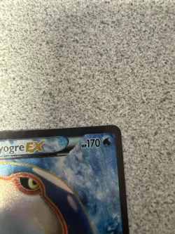 2012 Pokemon Black & White Dark Explorers FULL ART Kyogre EX 104/108 Holo LP- - Image 5