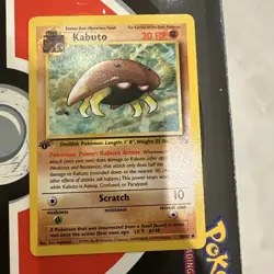 Kabuto 1st Edition MP+ 1999 Pokemon Fossil 50/62 - Image 1