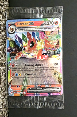 SEALED Pokemon Prismatic Evolutions Flareon ex 014/131 Surprise Box - Image 1