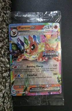 SEALED Pokemon Prismatic Evolutions Flareon ex 014/131 Surprise Box - Image 3