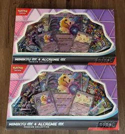 Lot of 2 - Pokemon TCG: Mimikyu ex & Alcremie ex Premium Collection Box - Sealed - Image 1
