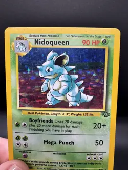 Pokemon TCG Nidoqueen 7/64 Jungle Holo Unlimited Holo Rare - HP/Damaged - Image 3