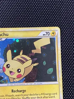 Pikachu HGSS03 Swirl Pokemon TCG: 2010 HGSS Black Star Promo LP/NP - Image 3