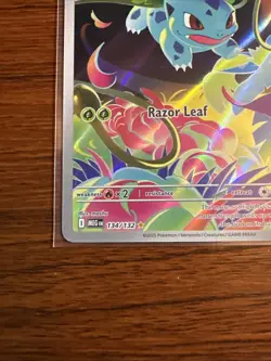 Ivysaur 134/132 Mega Evolution Illustration Rare Pokemon NM/M+ IR Full Art Holo - Image 5