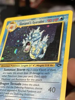 Pokemon TCG Giovanni's Gyarados Holo 5/132 Gym Challenge - Image 5