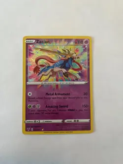 Zacian 082/185 - Amazing Rare Holo Vivid Voltage Pokemon TCG NM - Image 1