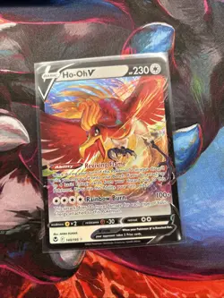 Pokemon : SWSH SILVER TEMPEST HO-OH V 140/195 ULTRA RARE - Image 1