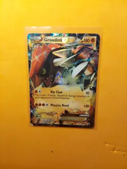 Pokemon TCG Groudon EX XY42 Ultra Rare Black Star Promo HP - Image 1