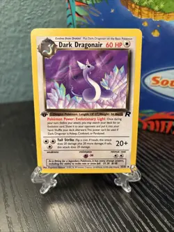 NM Dark Dragonair 33/82 1st Edition Team Rocket Pokemon 2000 - Image 1