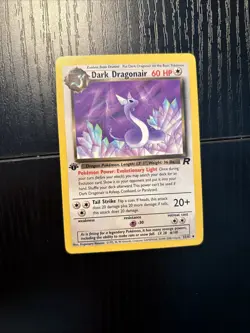 NM Dark Dragonair 33/82 1st Edition Team Rocket Pokemon 2000 - Image 2