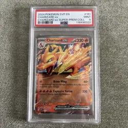 2024 POKEMON SVP EN-SV BLACK STAR PROMO #161 CHARIZARD EX PSA 9 - Image 1