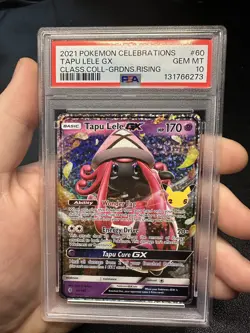 2021 Pokemon Celebrations Tapu Lele GX #60 Classic Collection - PSA 10 GEM MINT - Image 1