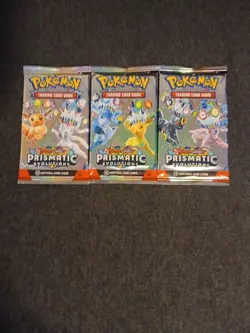 Pokemon Prismatic Evolutions Booster Pack Single Sealed Booster - Image 1