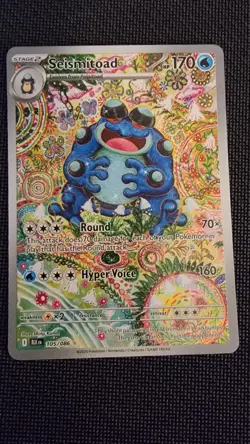 Seismitoad 105/086 NM Pokemon TCG SV Black Bolt - Image 1
