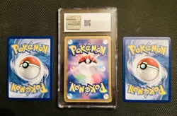 Pokemon Lot of 3 Illustration Rare CGC 9 Meditite Pikachu VMax Secret Victini V - Image 2