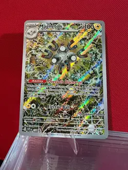 Magneton ETB Promo Black Star, Surging Sparks, SVP159 POKEMON CENTER STAMP - Image 1