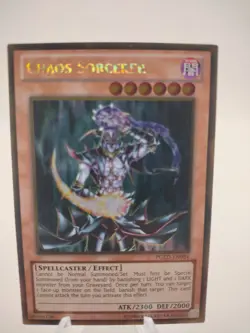 Chaos Sorcerer PGLD-EN084 Gold Rare Yu-Gi-Oh! TCG Card Holographic - Image 1