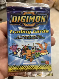 Digimon Series 2 Vintage Trading Card Booster Pack Sealed 1999 Upper Deck Bandai - Image 1