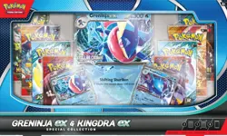 Pokemon Trading Card Game Greninja ex and Kingdra ex Special Collection In Hand - Image 2