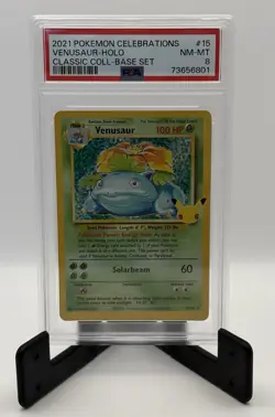 Venusaur 15/102 Holo - Pokemon TCG Celebrations - PSA 8 Graded Card - Image 1