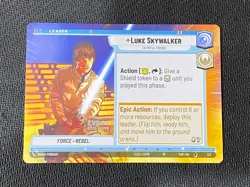 Star Wars Unlimited - 1/2 Luke Skywalker Leader Event exclusive card (3B) - Image 1