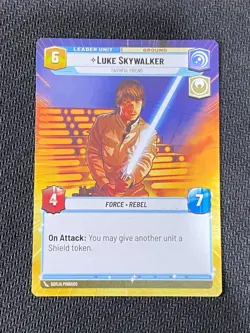 Star Wars Unlimited - 1/2 Luke Skywalker Leader Event exclusive card (3B) - Image 2