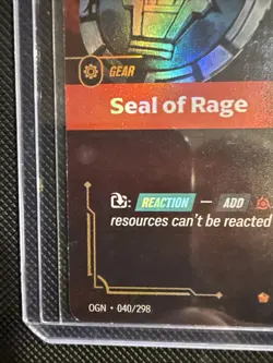 Riftbound TCG Seal of Rage [040/298] Origins Epic Rare Card | League of Legends - Image 2