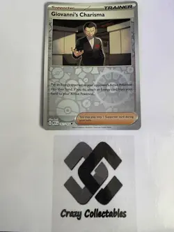 Pokemon Cards Giovanni’s Charisma 161/165 151 Reverse Holo Mint Card - Image 1