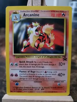 Arcanine Black Star Promo #6 Rare Non-Holo Pokemon Card WOTC TVG - Image 1