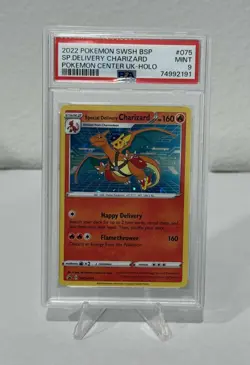 Special Delivery Charizard SWSH075 SWSH: Sword & Shield Promo Cards Holo PSA 9 - Image 1