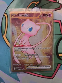 Mew EX 205/165 Gold Metal Pokemon TCG Scarlet & Violet 151 Promo Card - Image 1