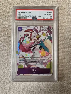 Uta Premium Card Collection ST05-004 One Piece Promo Card PSA 10 - Image 1